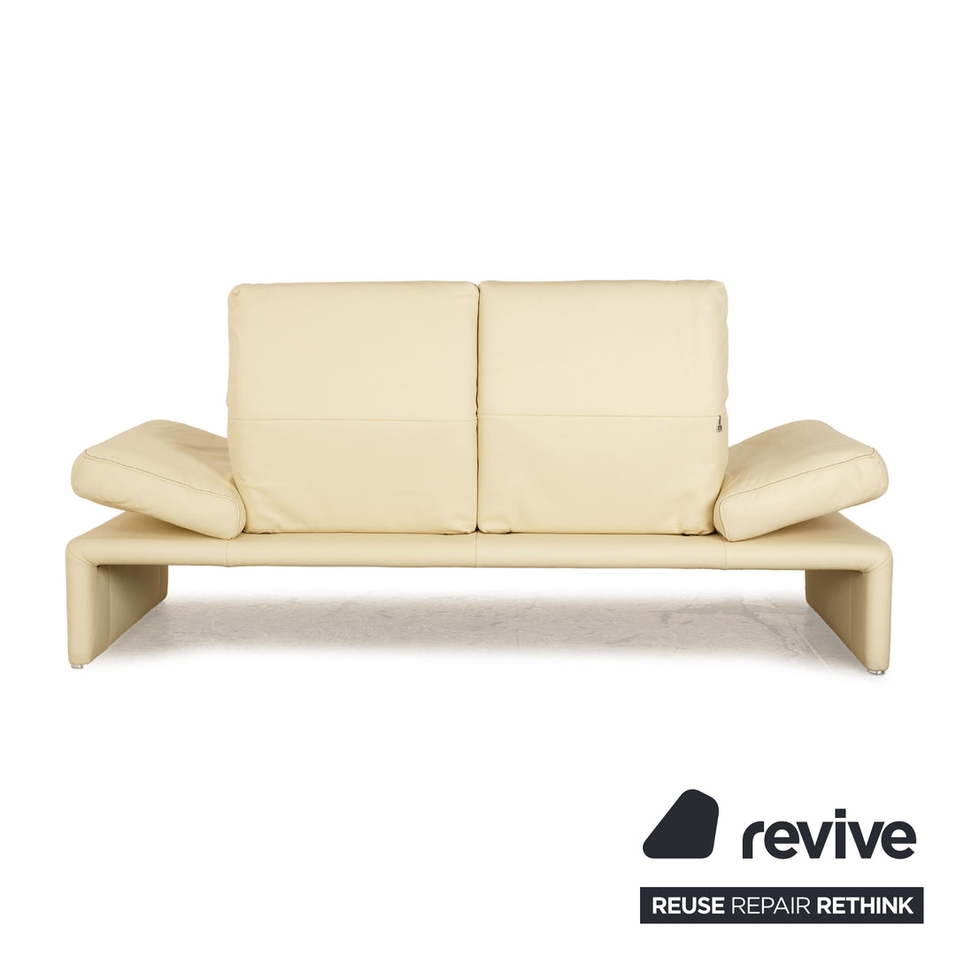 Koinor Raoul Leder Zweisitzer Creme manuelle Funktion Sofa Couch