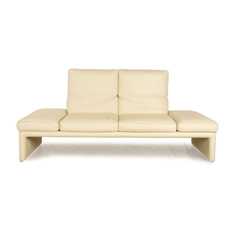 Koinor Raoul Leder Zweisitzer Creme manuelle Funktion Sofa Couch