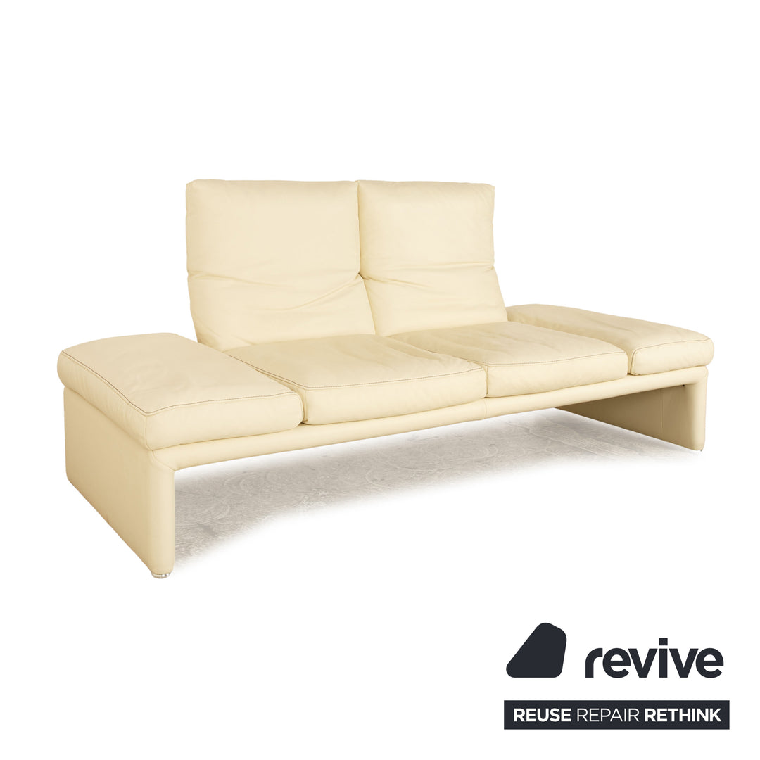 Koinor Raoul Leder Zweisitzer Creme manuelle Funktion Sofa Couch