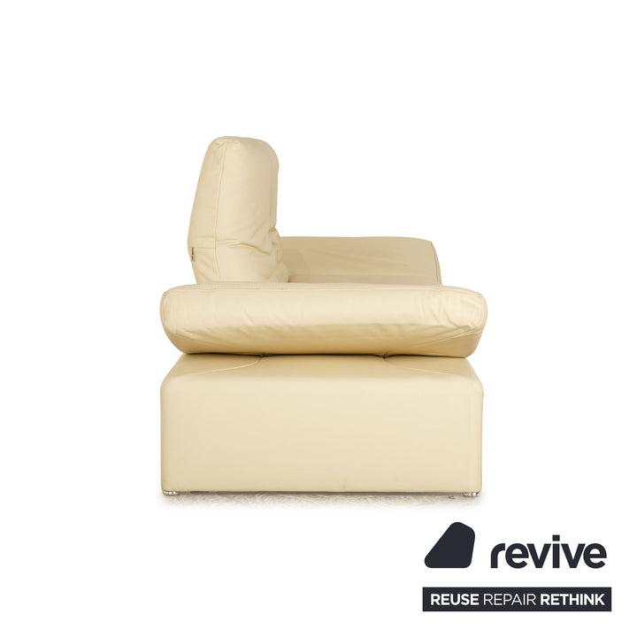 Koinor Raoul Leder Zweisitzer Creme manuelle Funktion Sofa Couch