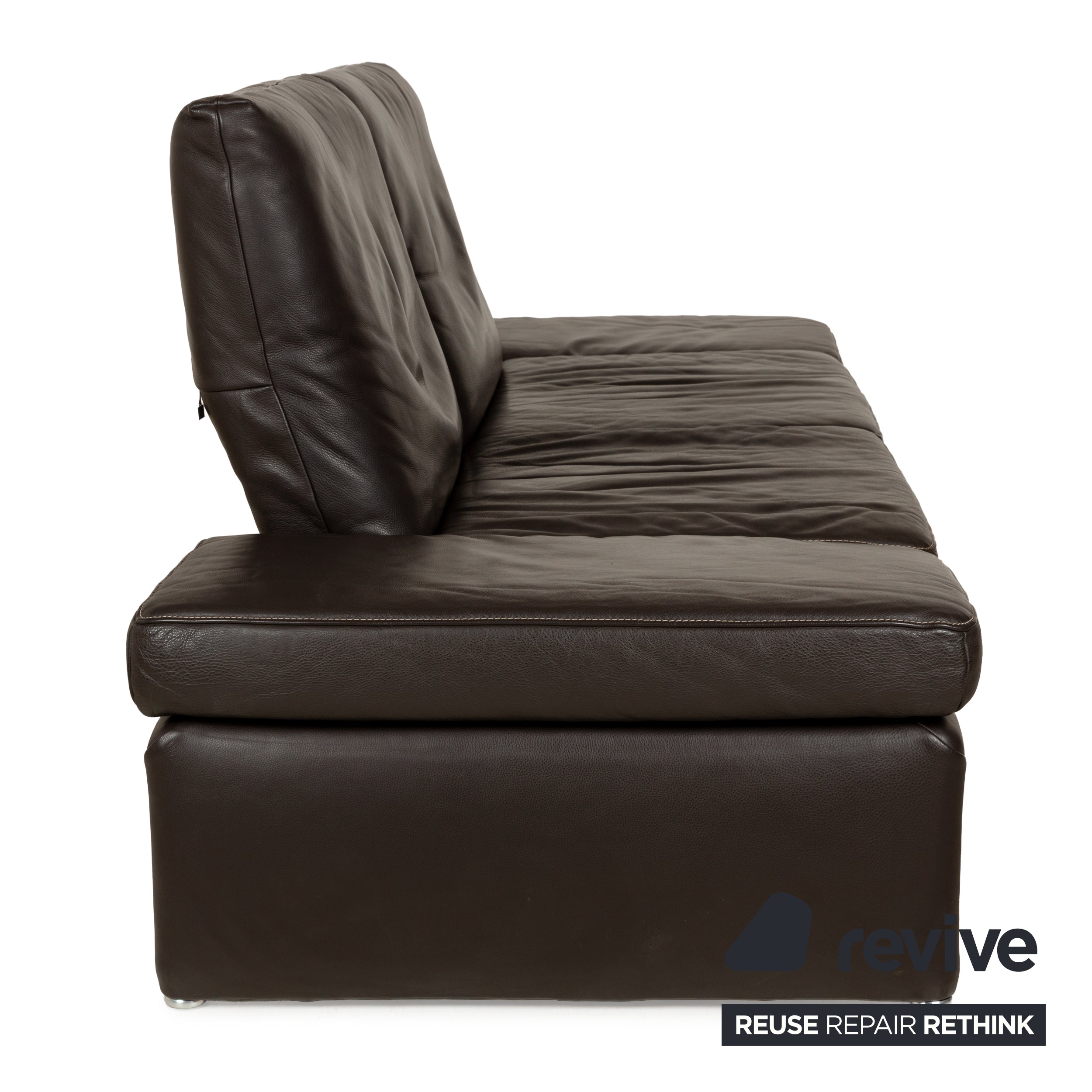 Koinor Raoul Leder Zweisitzer Dunkelbraun manuelle Funktion Sofa Couch