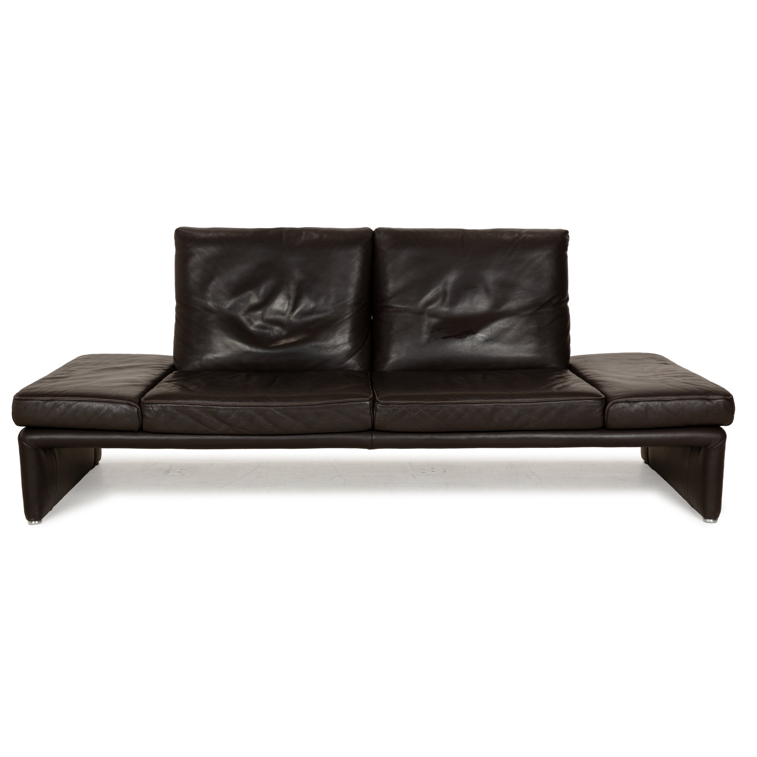 Koinor Raoul Leder Zweisitzer Dunkelbraun manuelle Funktion Sofa Couch