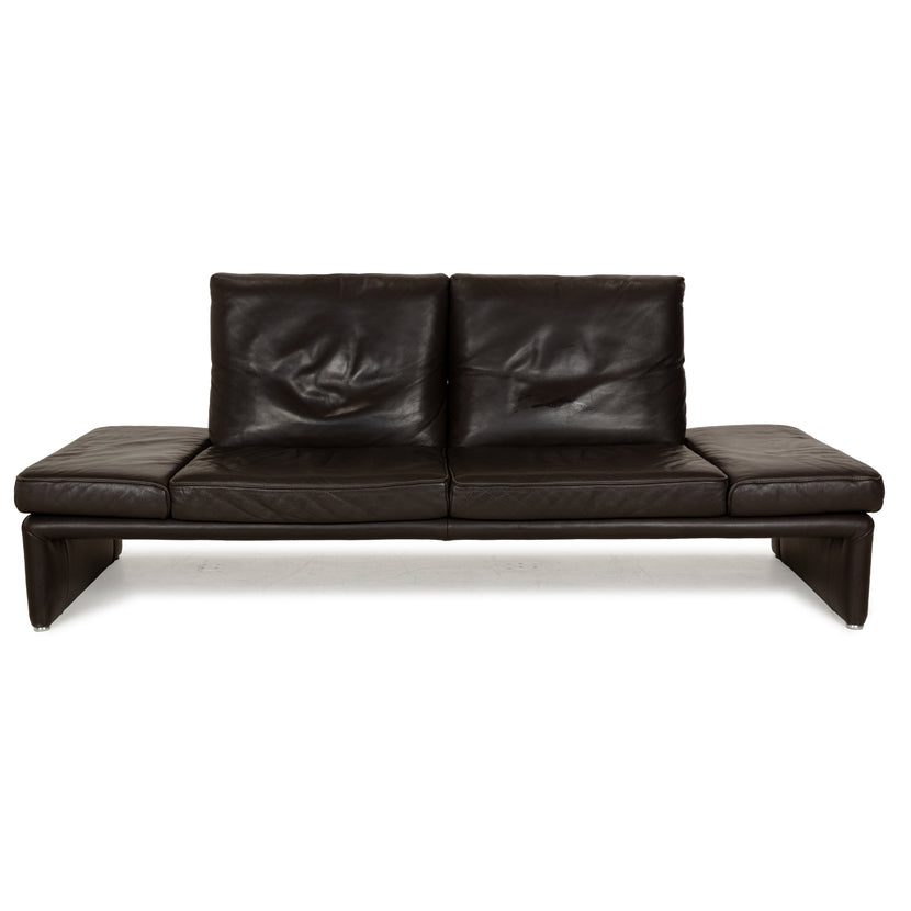 Koinor Raoul Leder Zweisitzer Dunkelbraun manuelle Funktion Sofa Couch