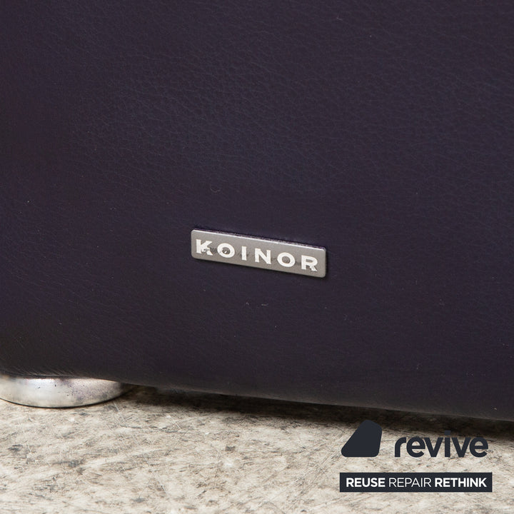 Koinor Raoul Cuir Deux Places Violet Violet Fonction Manuelle Canapé Canapé