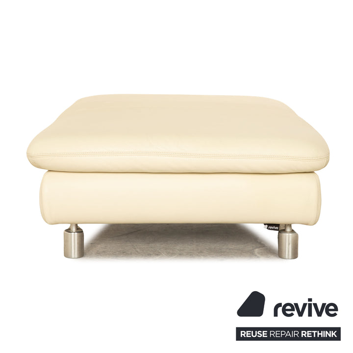 Koinor Rivoli Leder Hocker Creme manuelle Funktion
