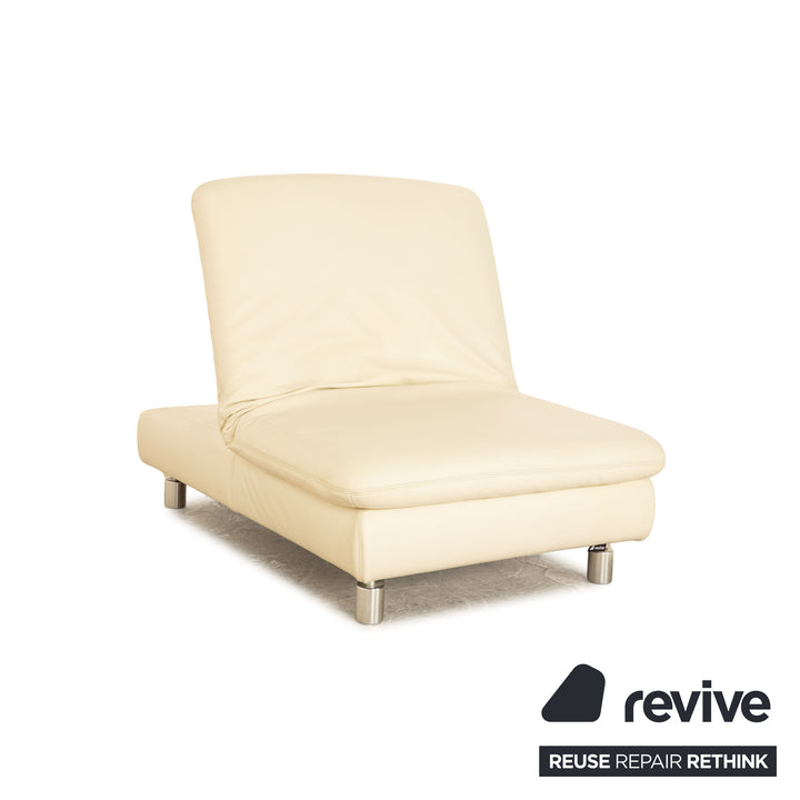 Koinor Rivoli Leder Hocker Creme manuelle Funktion