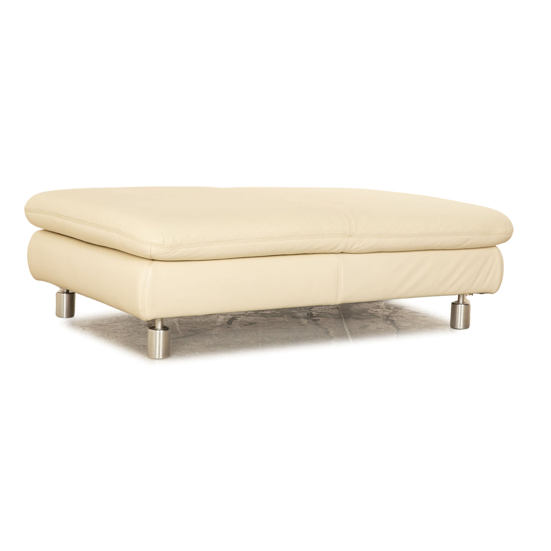 Koinor Rivoli Leder Hocker Creme manuelle Funktion