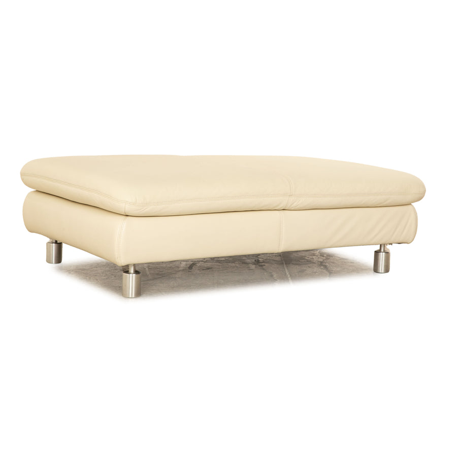 Koinor Rivoli Leder Hocker Creme manuelle Funktion
