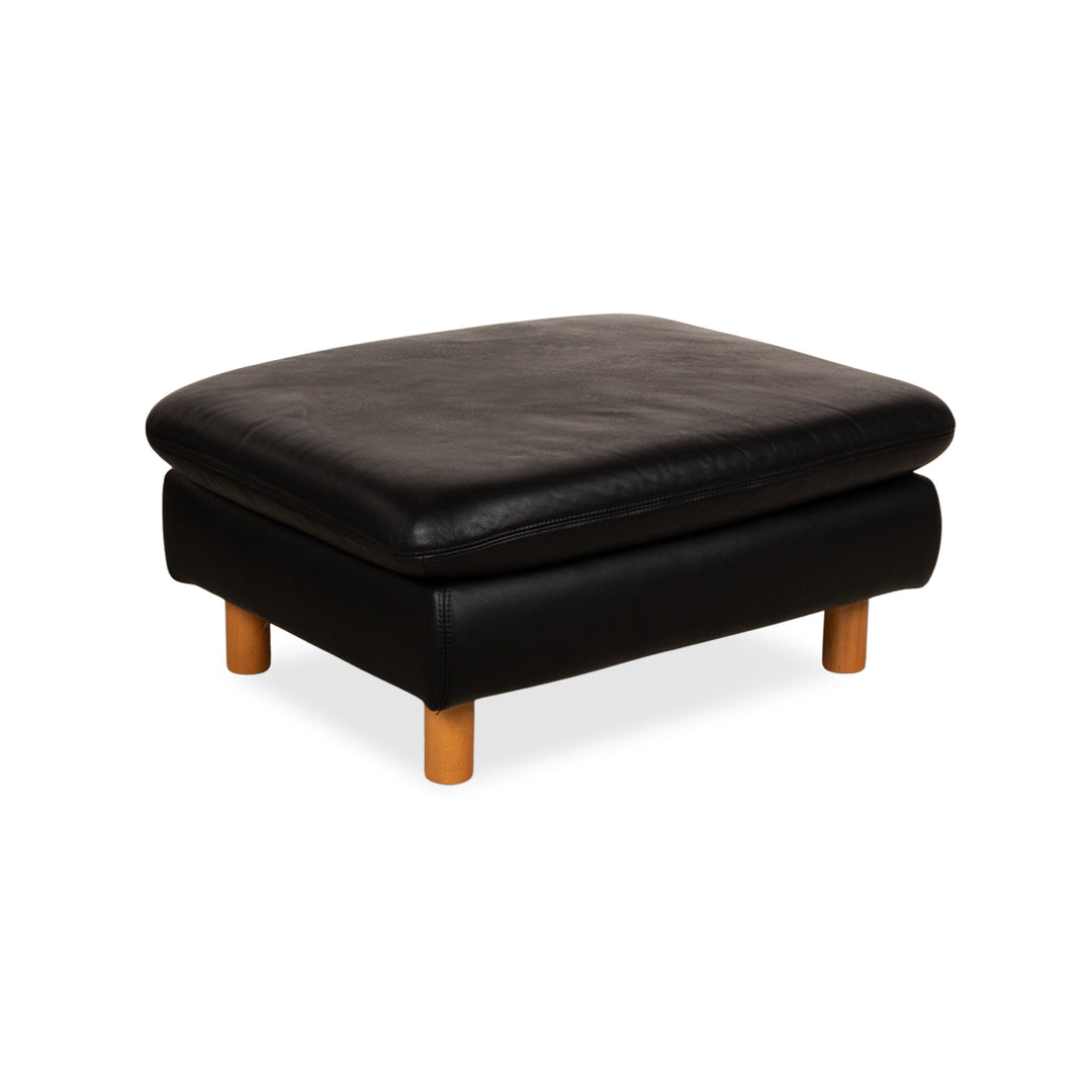 Koinor Rivoli Leather Stool Black