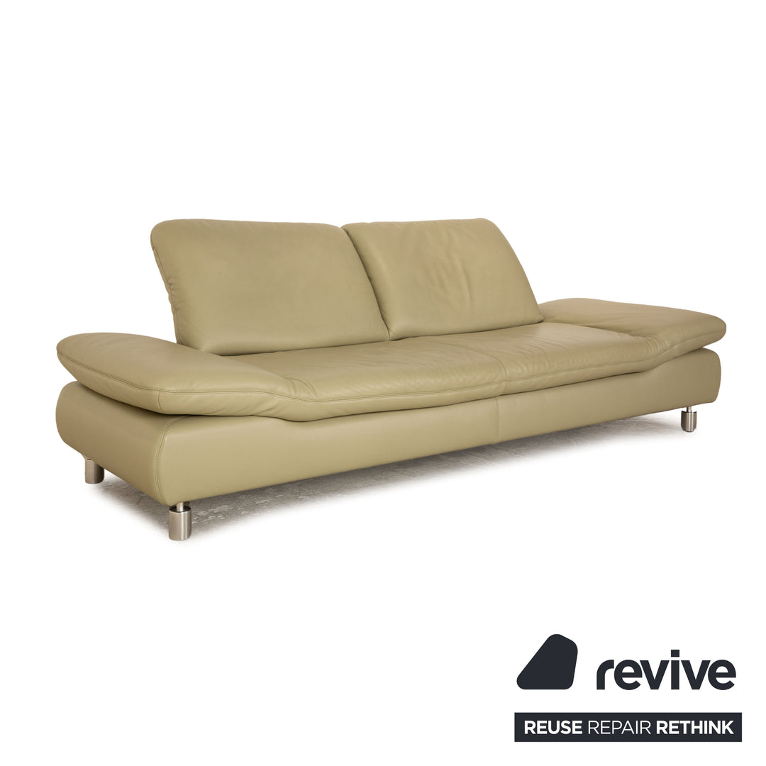 Koinor Rivoli Leder Zweisitzer Grün Pistazie manuelle Funktion Sofa Couch