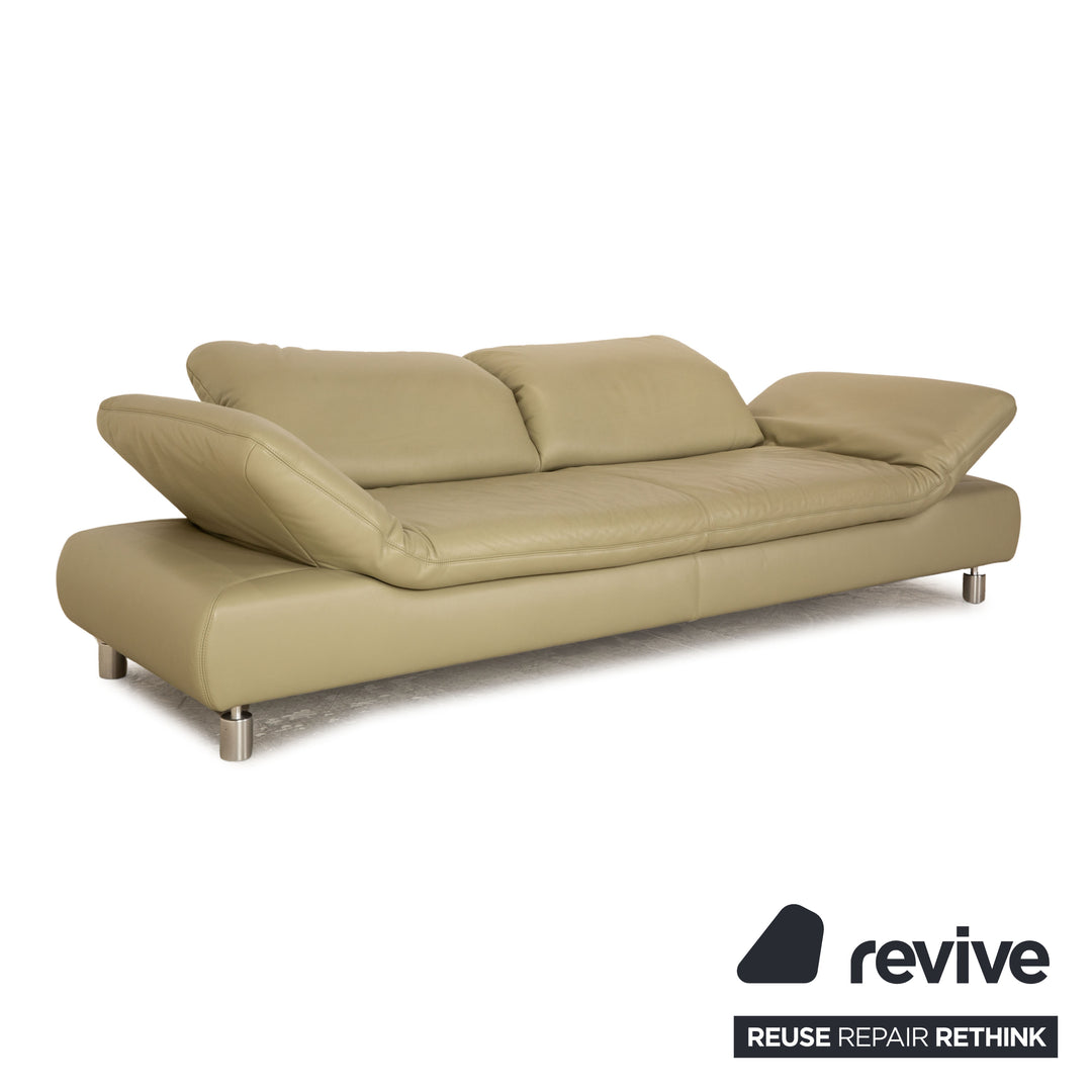 Koinor Rivoli Leder Zweisitzer Grün Pistazie manuelle Funktion Sofa Couch