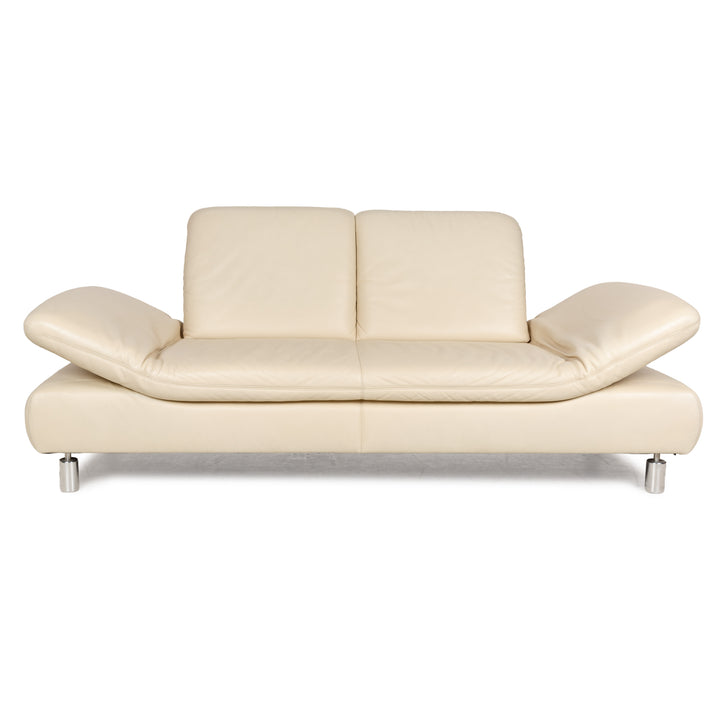 Koinor Rivoli Leder Zweisitzer manuelle Funktion Creme Sofa Couch