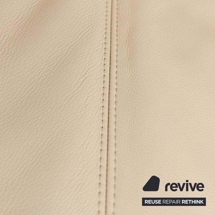 Koinor Rivoli Leder Zweisitzer manuelle Funktion Creme Sofa Couch
