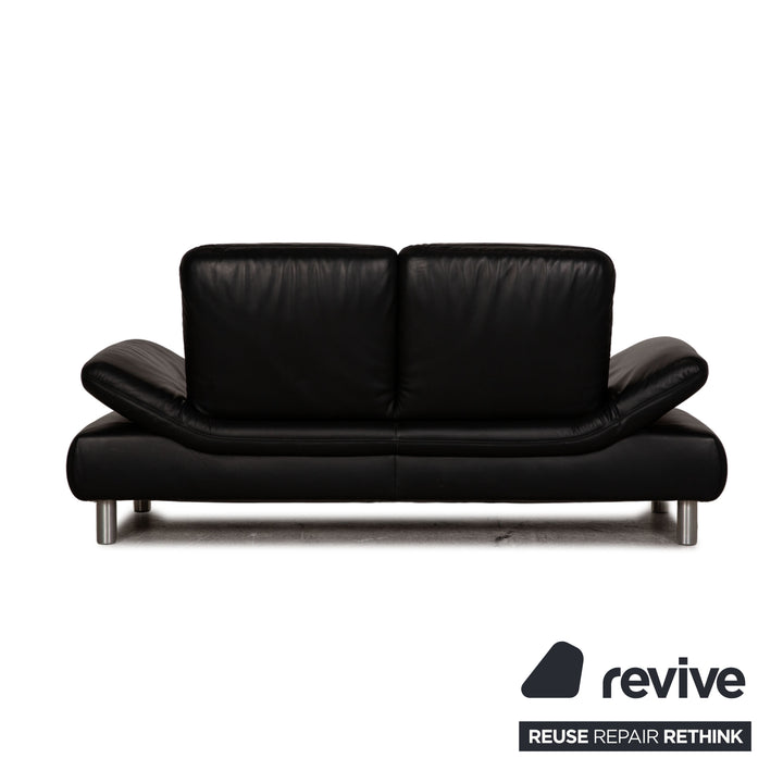 Koinor Rivoli Leder Zweisitzer Schwarz Sofa Couch Funktion