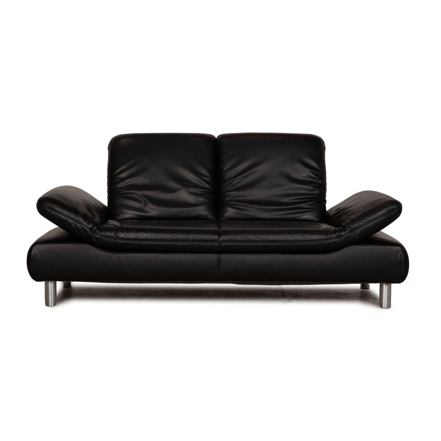 Koinor Rivoli Leder Zweisitzer Schwarz Sofa Couch Funktion