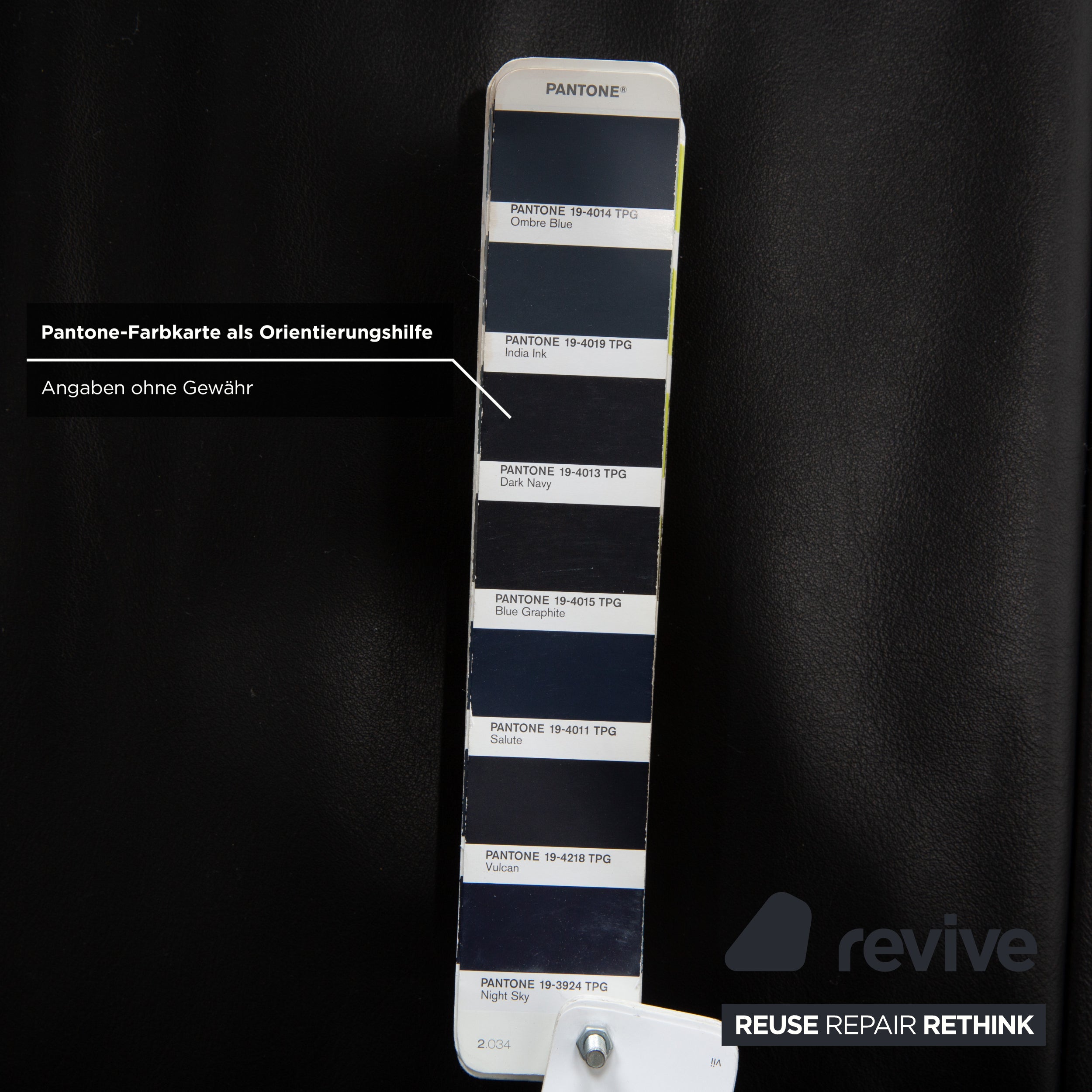 Koinor Rossini Dreisitzer Leder Sofa Dunkelblau manuelle Funktion Couch