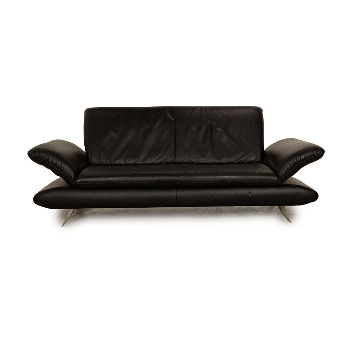 Koinor Rossini leather three-seater anthracite manual function sofa couch