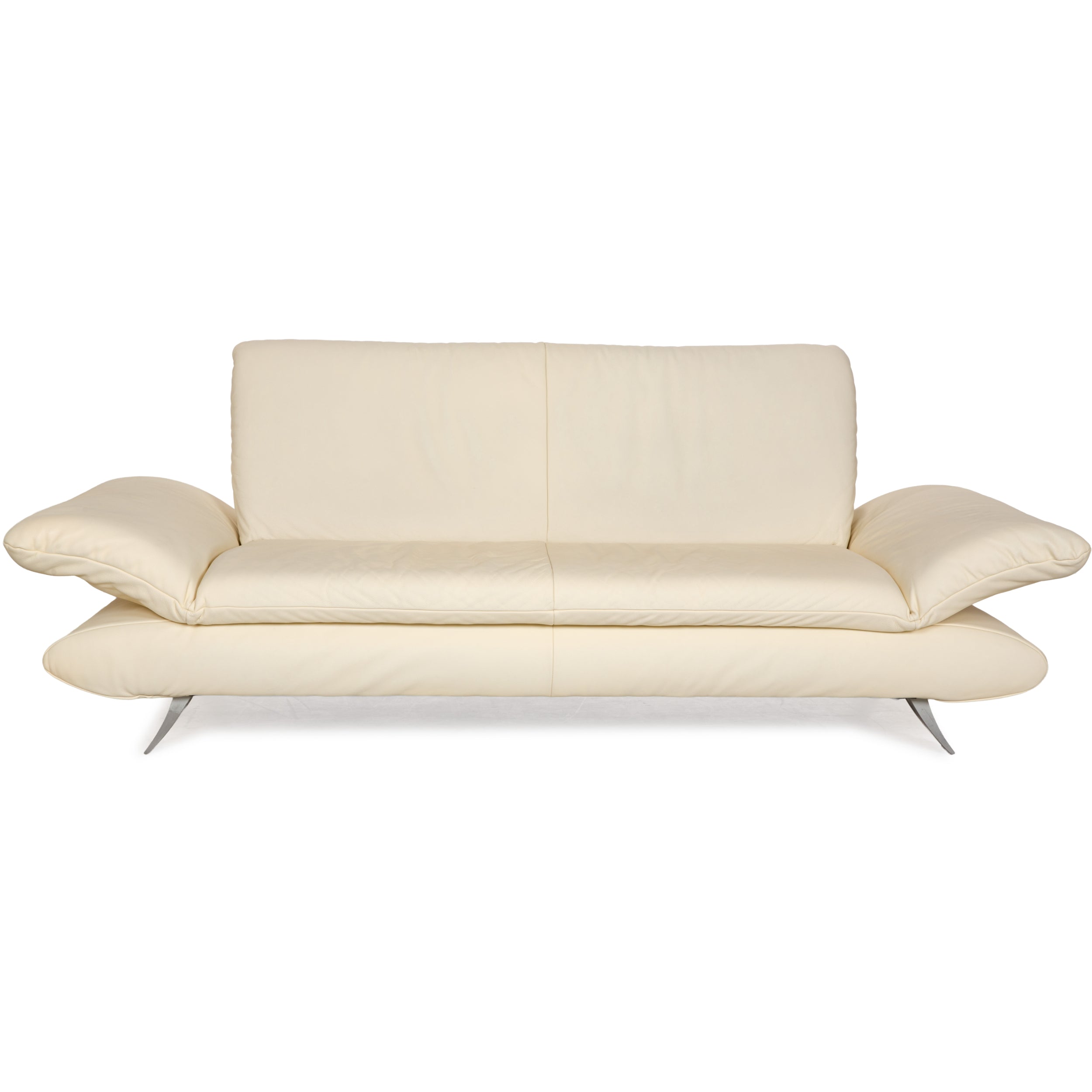 Koinor Rossini Leder Dreisitzer Creme manuelle Funktion Sofa Couch