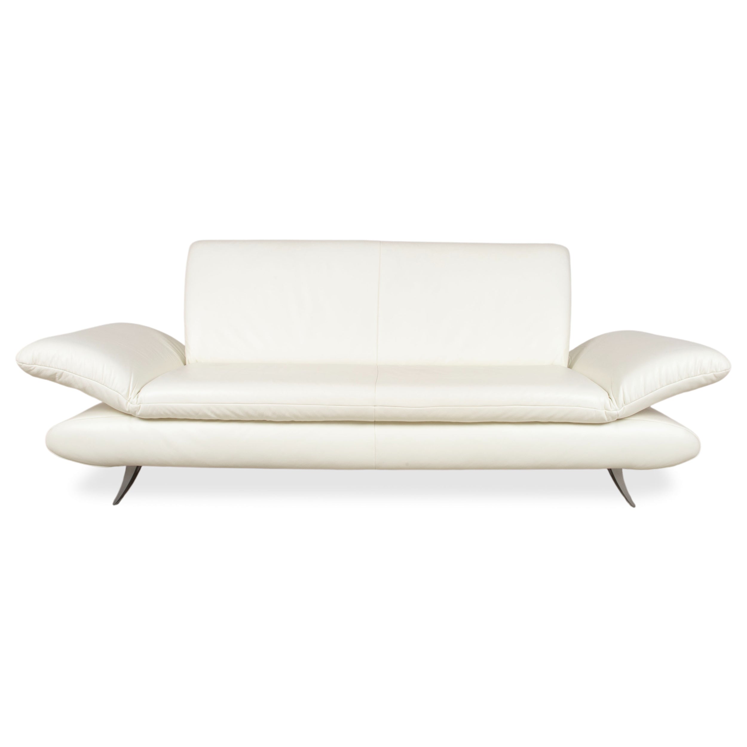Koinor Rossini Leder Dreisitzer Creme Weiß manuelle Funktion Sofa Couch