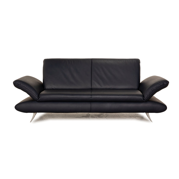 Koinor Rossini Leder Zweisitzer Dunkelblau manuelle Funktion Sofa Couch