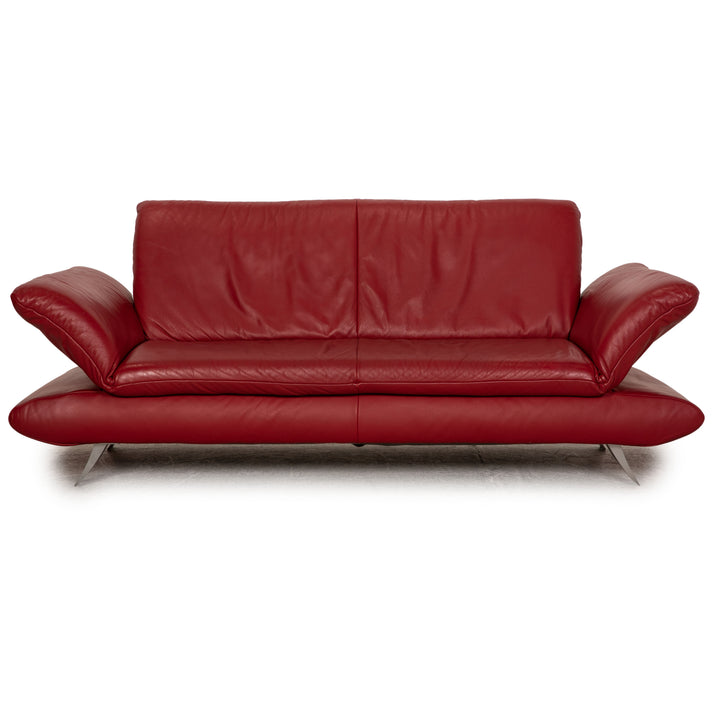 Koinor Rossini Canapé trois places en cuir rouge