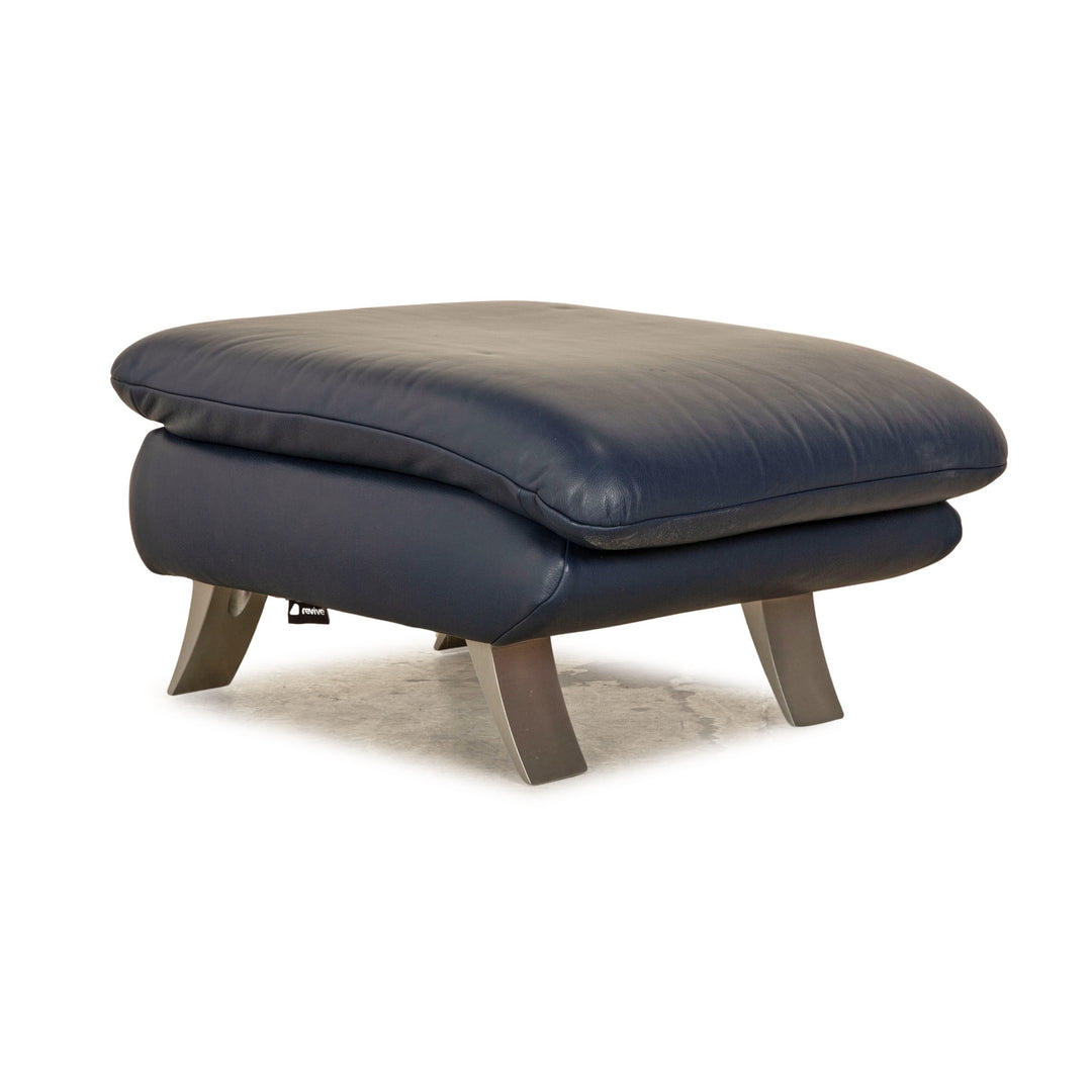 Koinor Rossini Leather Stool Blue