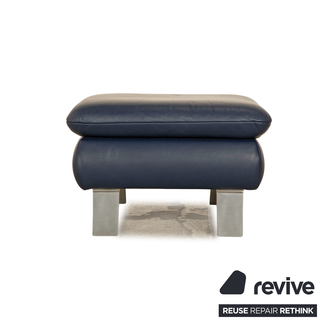 Koinor Rossini Leather Stool Blue