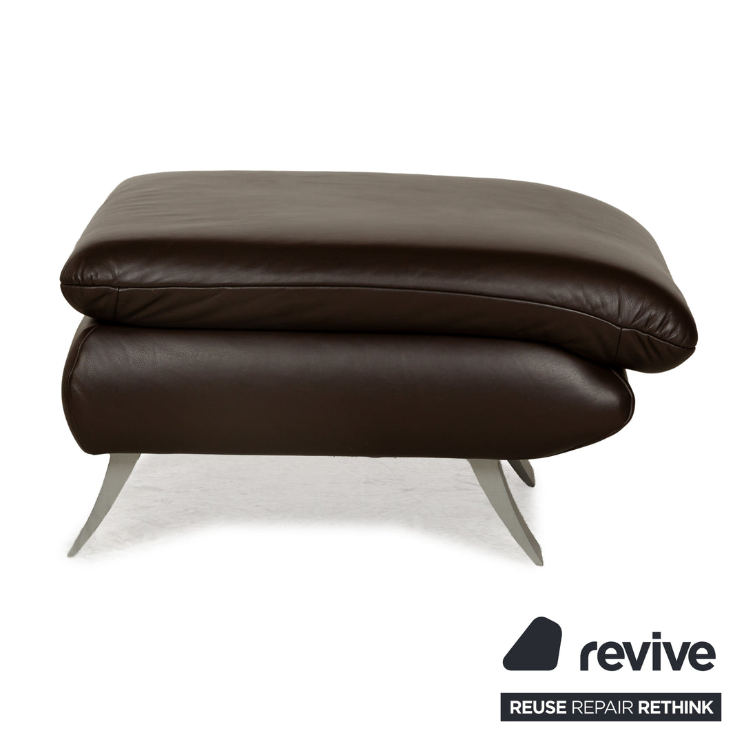 Koinor Rossini Leder Hocker Braun