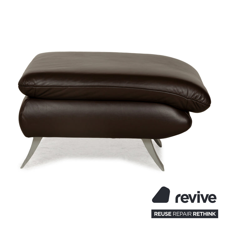 Koinor Rossini Leder Hocker Braun