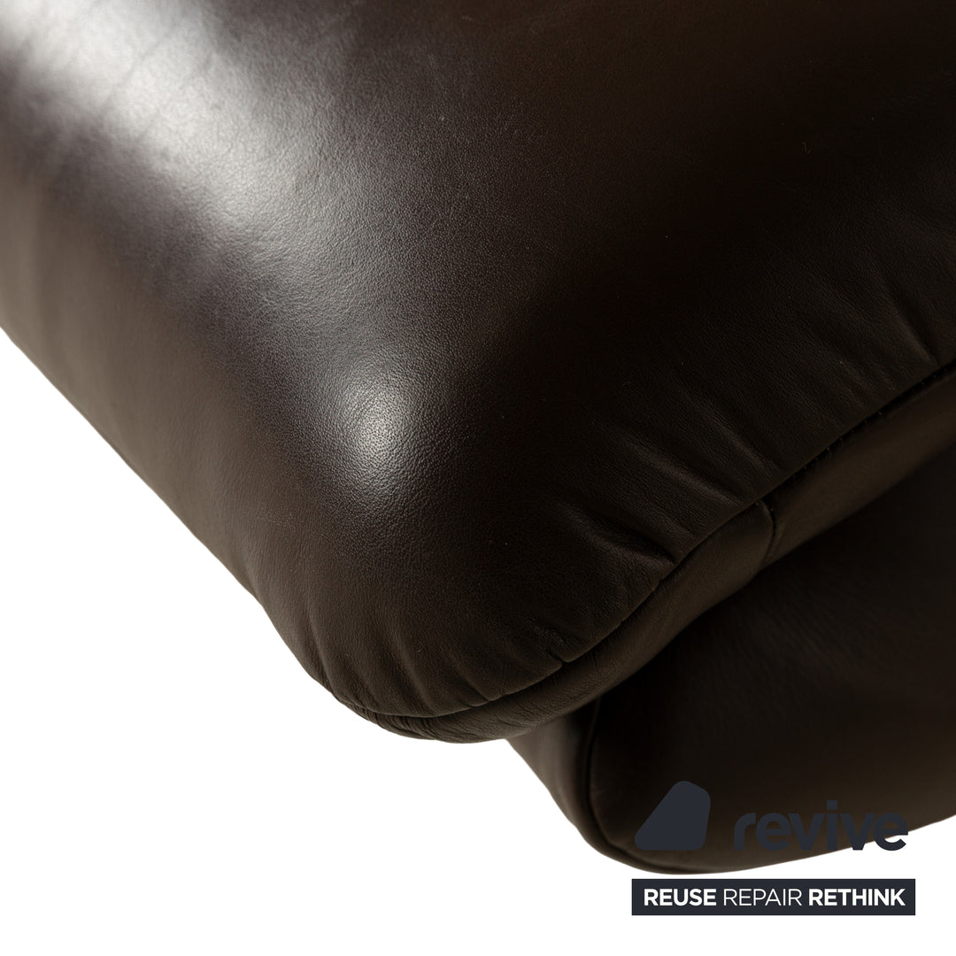 Koinor Rossini Leder Hocker Braun