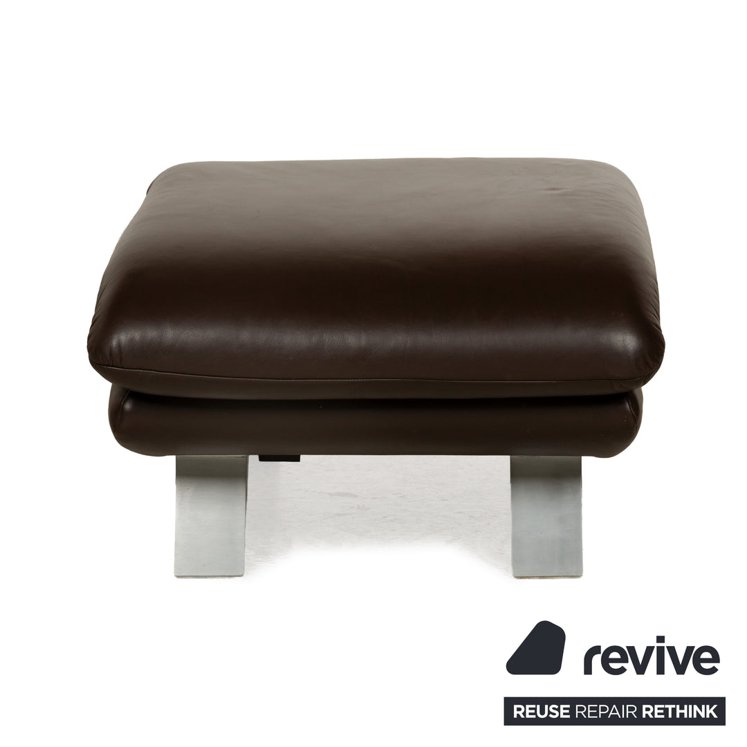 Koinor Rossini Leder Hocker Braun