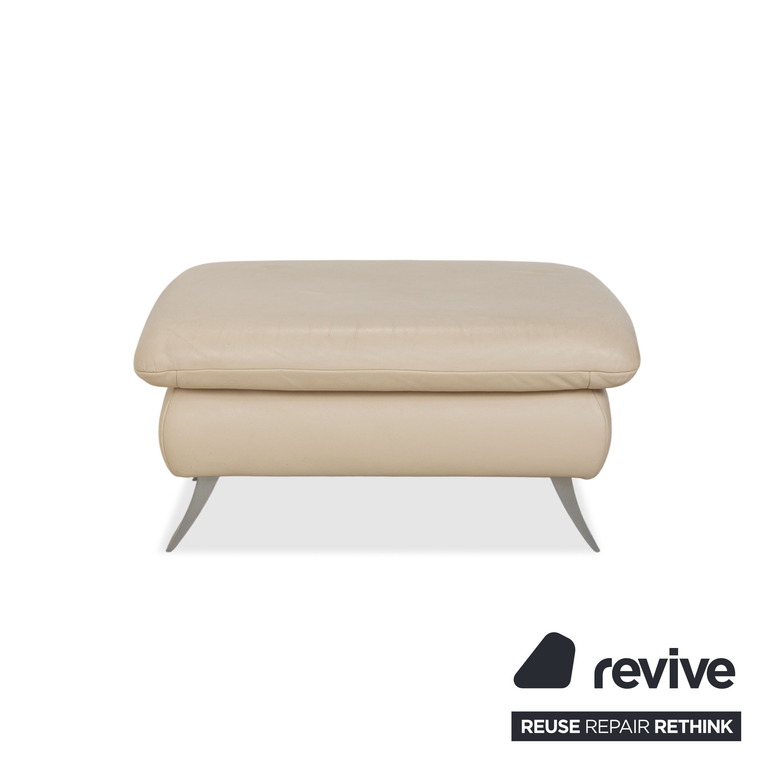 Koinor Rossini Leder Hocker Creme Beige