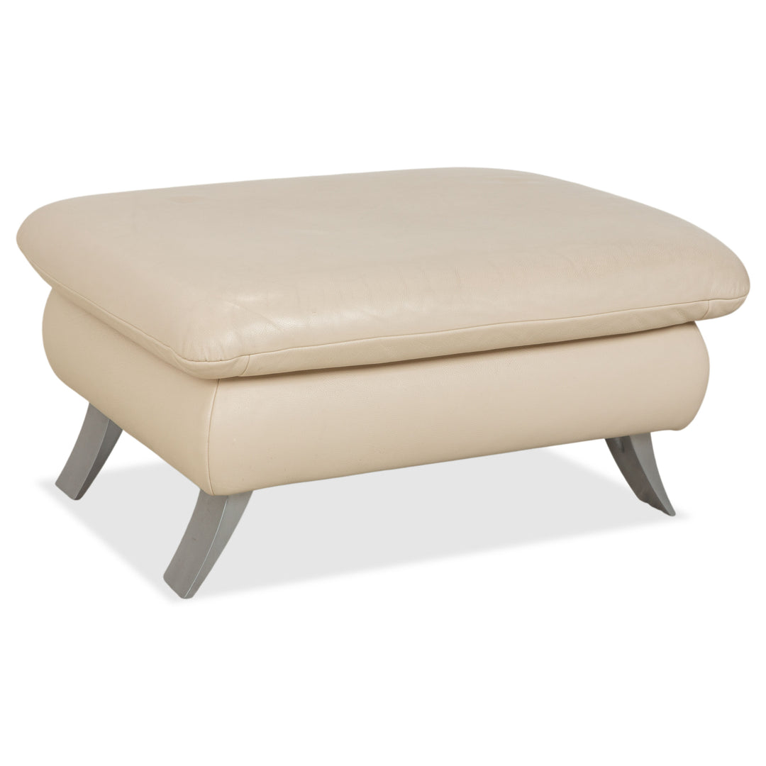 Koinor Rossini Leder Hocker Creme Beige