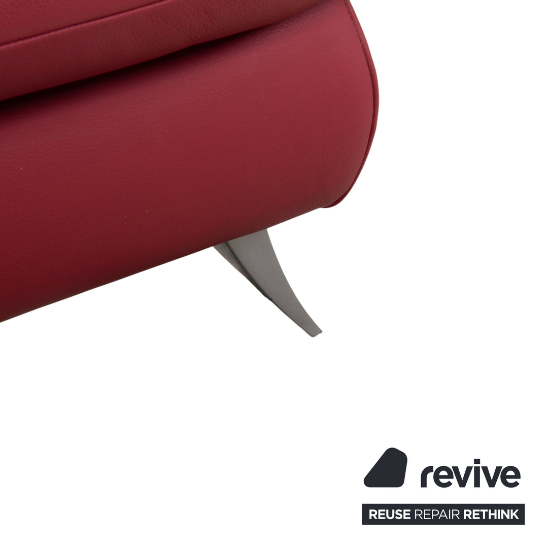 Koinor Rossini Leather Stool Red