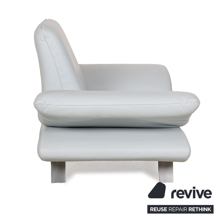 Koinor Rossini Leder Sessel Blau Eisblau manuelle Funktion