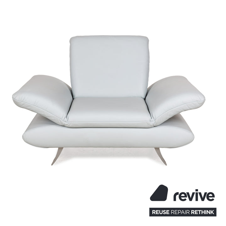 Koinor Rossini Leder Sessel Blau Eisblau manuelle Funktion