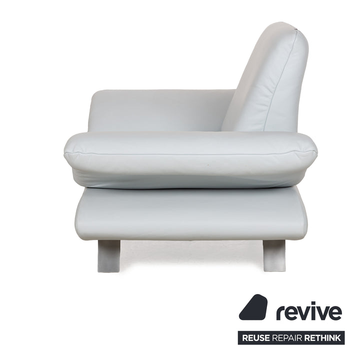 Koinor Rossini Leder Sessel Blau Eisblau manuelle Funktion