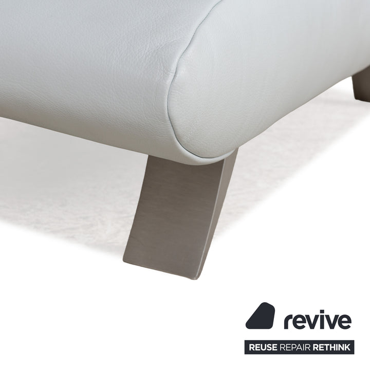 Koinor Rossini Leder Sessel Blau Eisblau manuelle Funktion