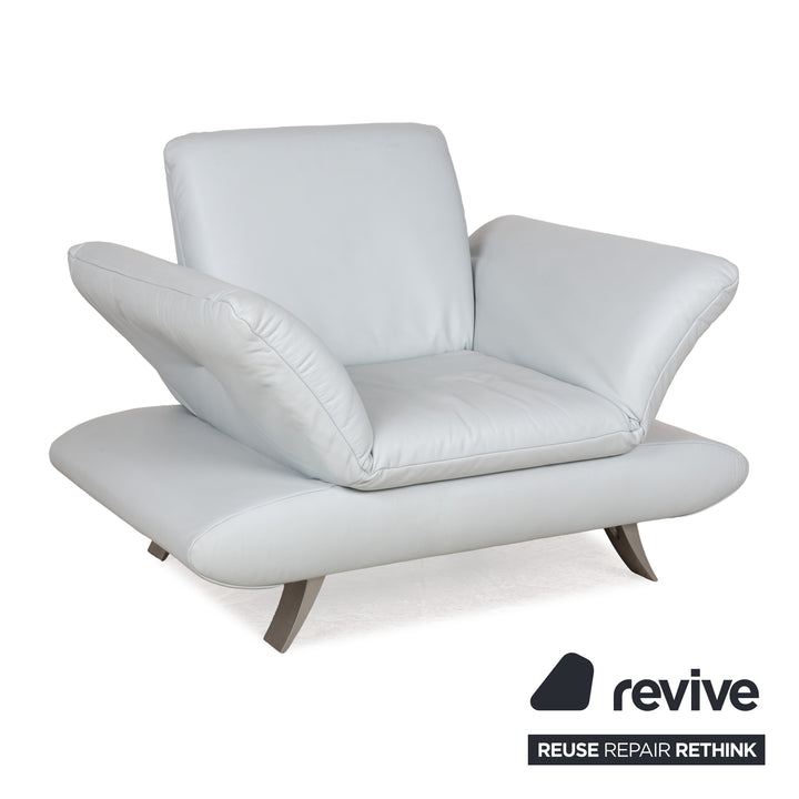 Koinor Rossini Leder Sessel Blau Eisblau manuelle Funktion
