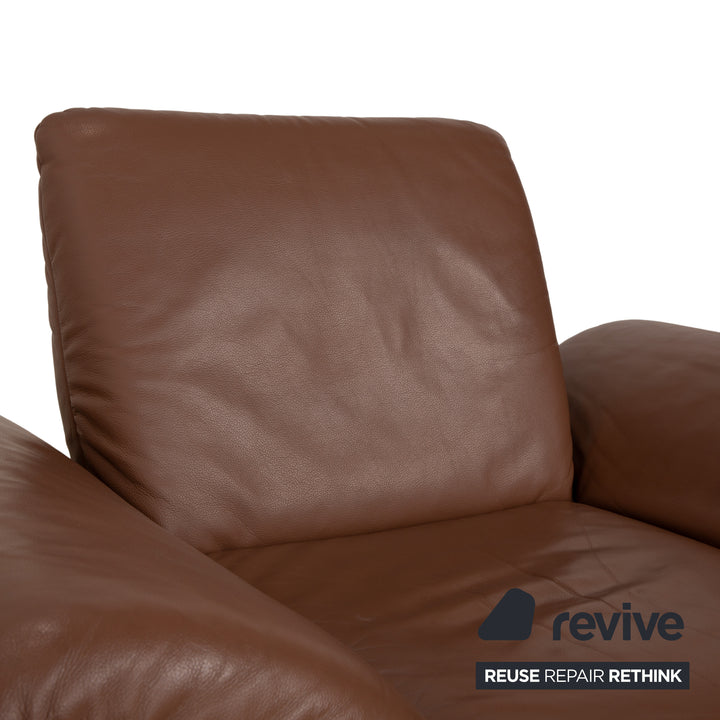 Koinor Rossini Leder Sessel Braun manuelle Funktion