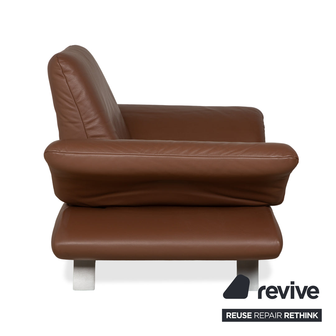 Koinor Rossini Leder Sessel Braun manuelle Funktion