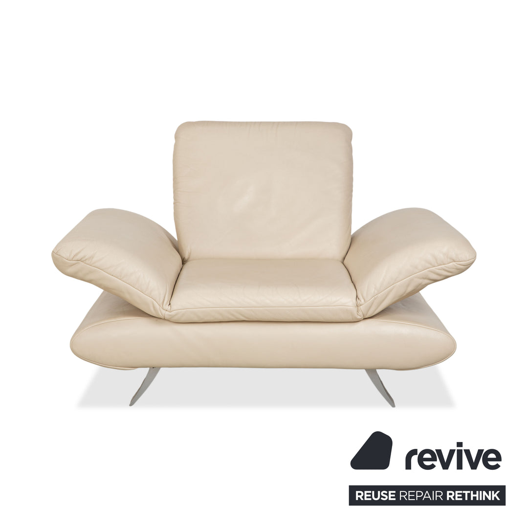 Koinor Rossini Leder Sessel Creme Beige manuelle Funktion