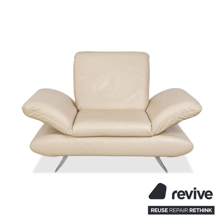 Koinor Rossini Leder Sessel Creme Beige manuelle Funktion