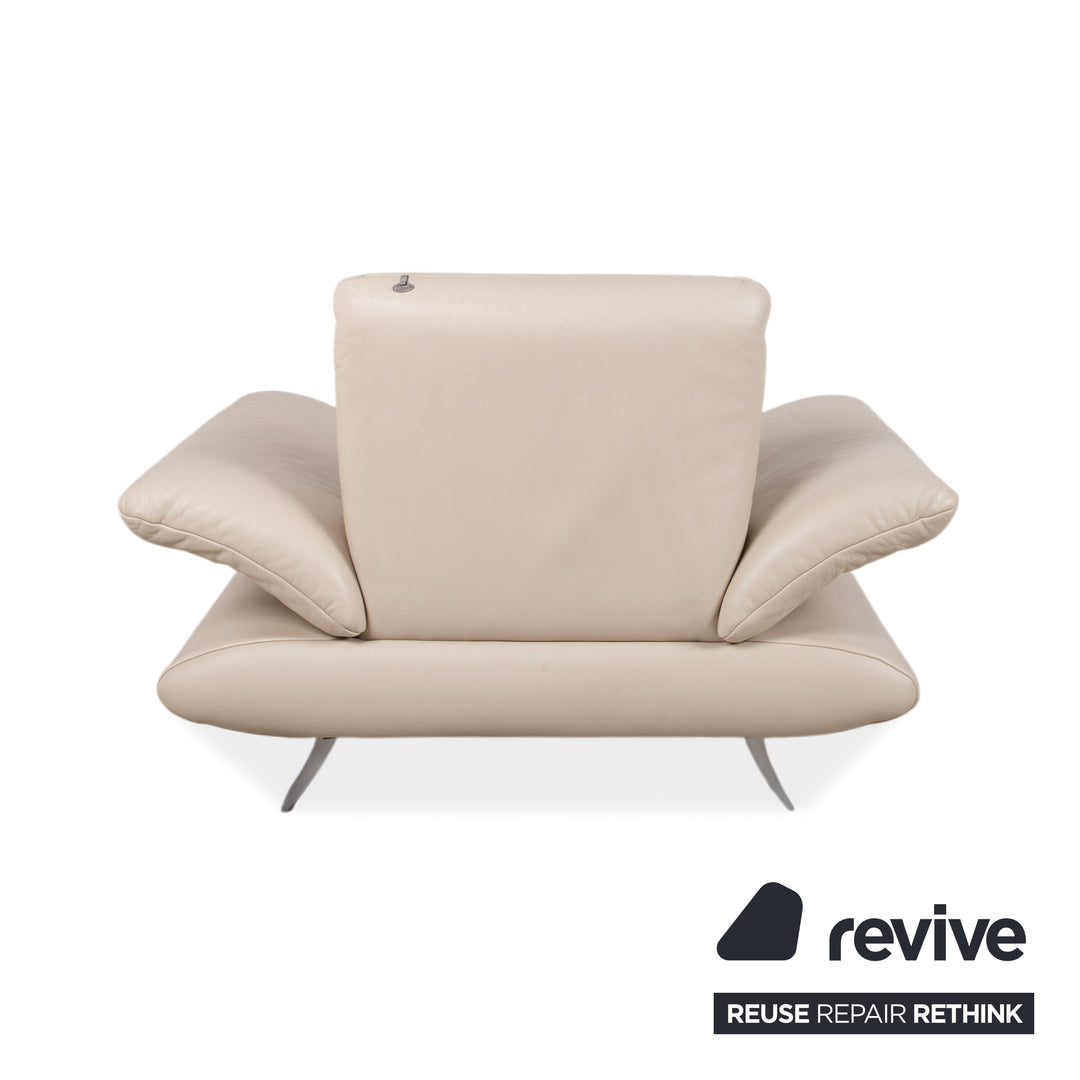 Koinor Rossini fauteuil en cuir crème fonction manuelle