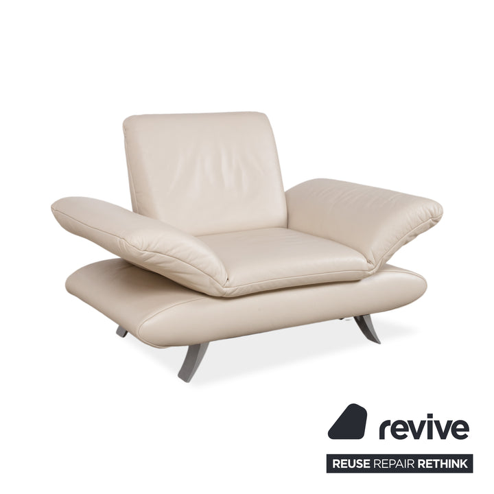 Koinor Rossini Leder Sessel Creme manuelle Funktion
