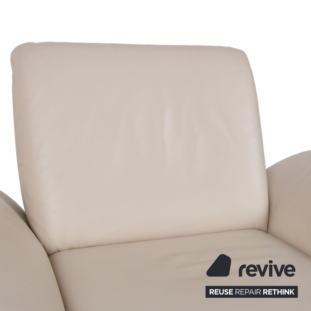 Koinor Rossini Leder Sessel Creme manuelle Funktion