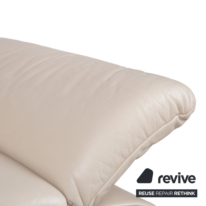 Koinor Rossini Leder Sessel Creme manuelle Funktion