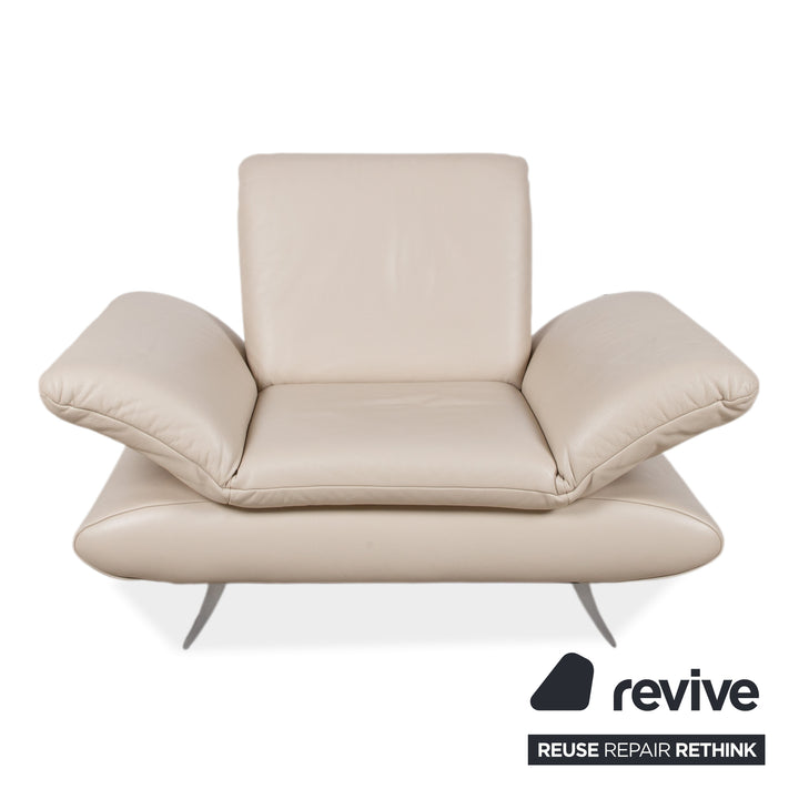 Koinor Rossini Leder Sessel Creme manuelle Funktion