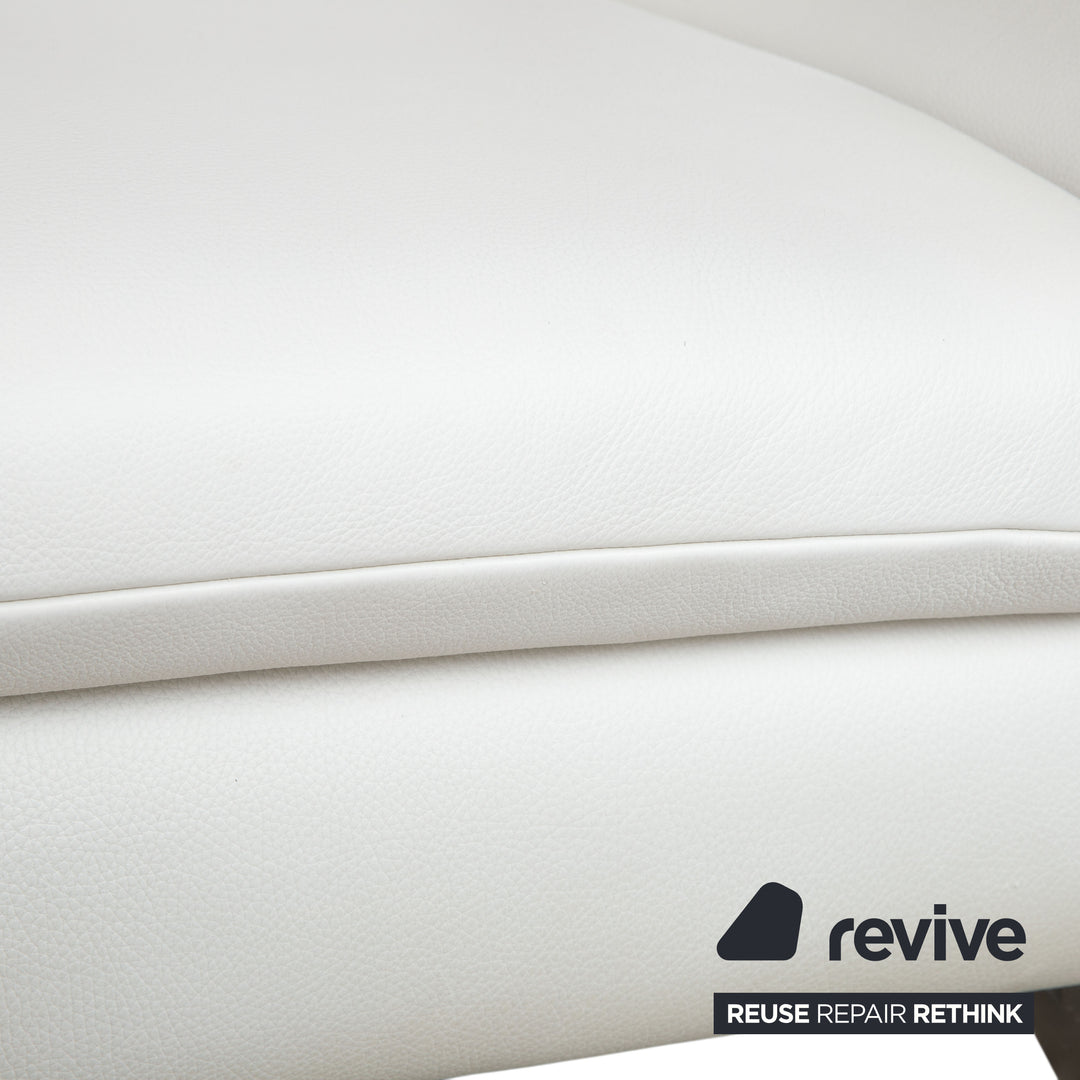 Koinor Rossini Leder Sessel Creme Weiß manuelle Funktion