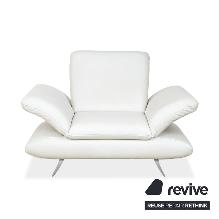 Koinor Rossini Leder Sessel Creme Weiß manuelle Funktion